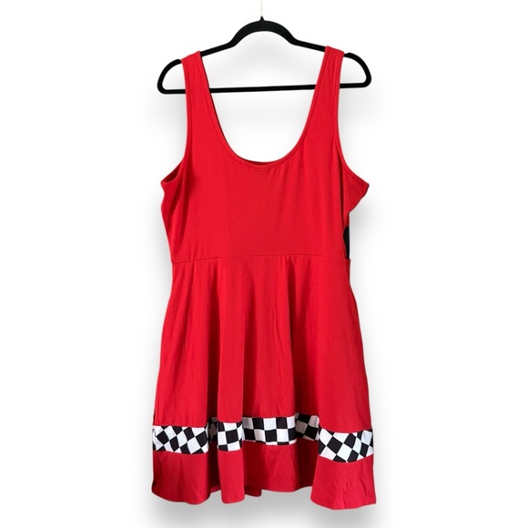 Hot Topic Disney Pixar Cars Lightning McQueen Athletic Dress NWT Size XL - Picture 4 of 7